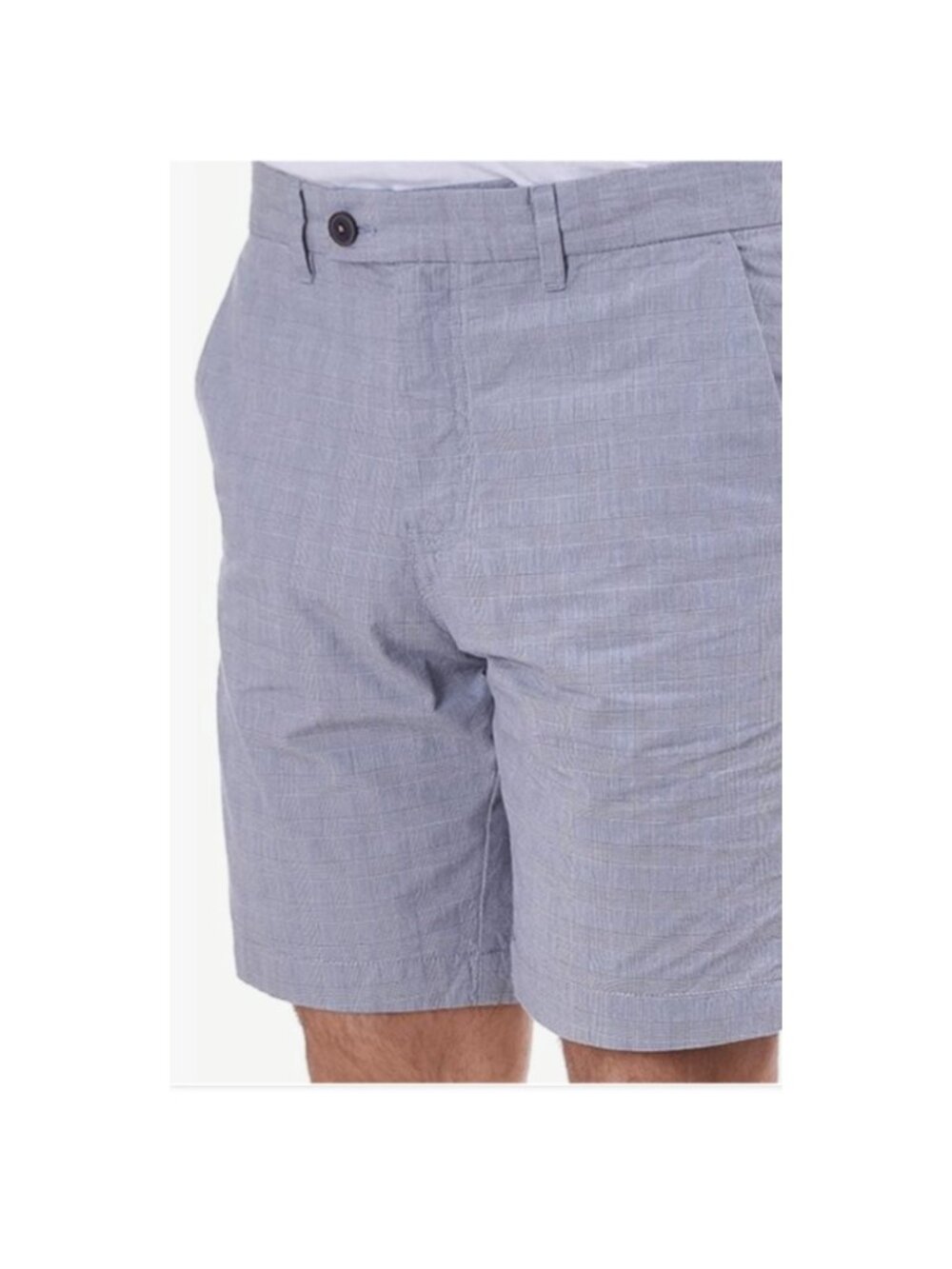 Ted Baker Cotton Check Shorts Mens 40 Ronica Blue 9" Inseam NWT